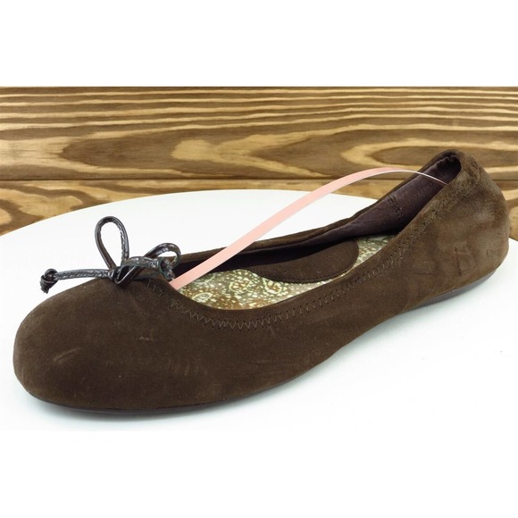 SOFT Walk Sz‎ 9.5 M Brown Round Toe Flat Leather S1367208 - Picture 1 of 7